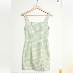 lulu’s gingham mini dress